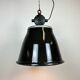 Industrial Black Enamel Factory Pendant Lamp, 1960s