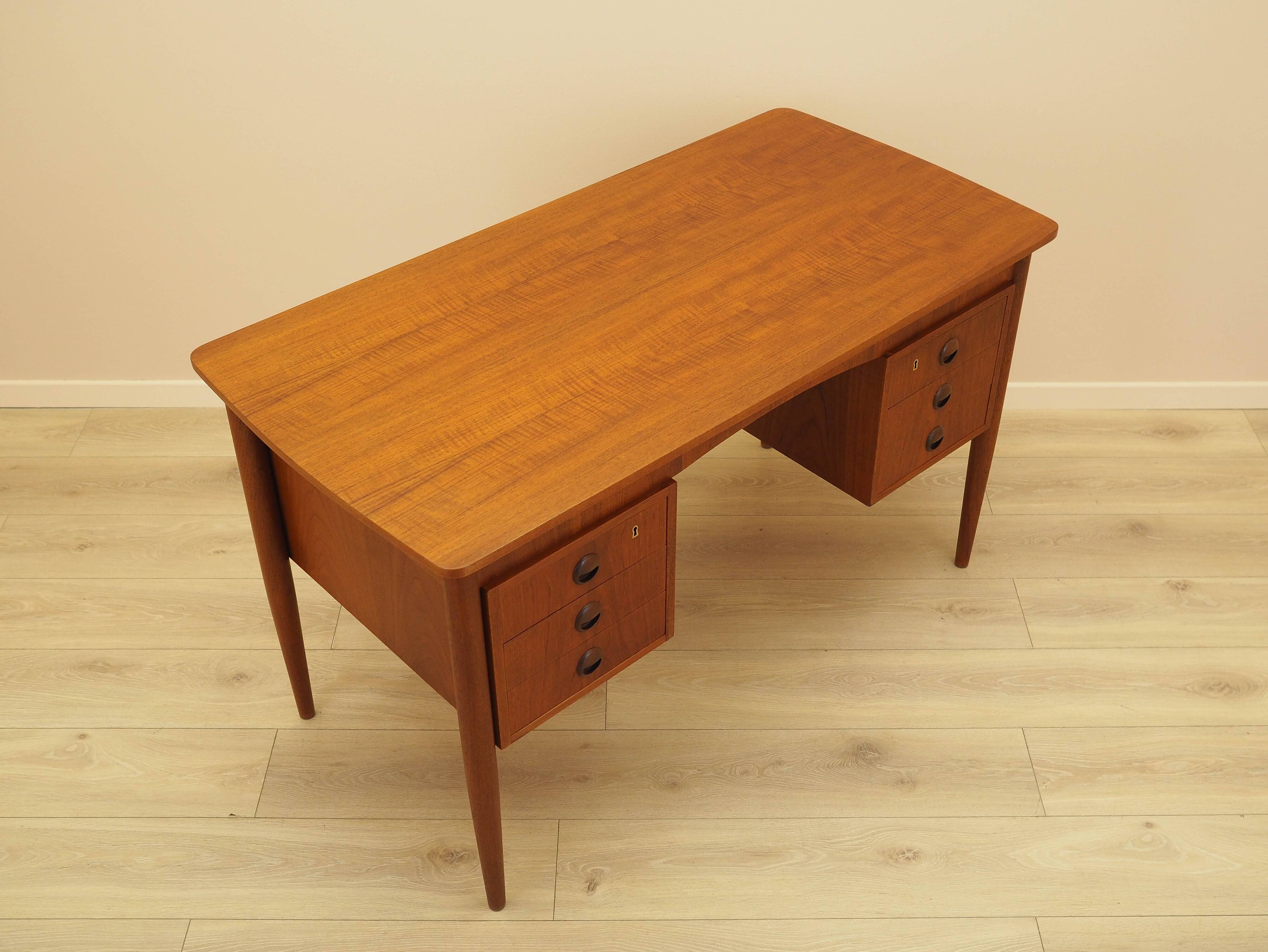 Teak desk, Danish design, 1970s, made in Denmark