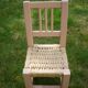 Pink braided seating chair