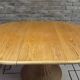 Dining table wood and rattan 1970