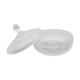 Pressed molded glass bowl