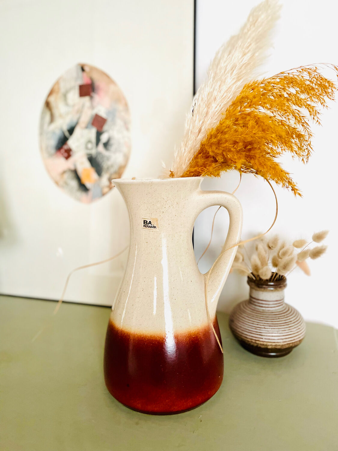 Vintage pitcher vase Bay Keramik West Germany