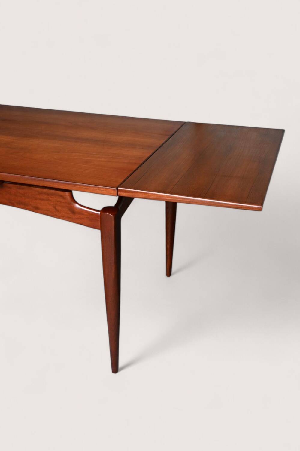 Rare XXL Extendable Dining Table Louis van Teeffelen in Teak