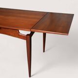 Rare XXL Extendable Dining Table Louis van Teeffelen in Teak