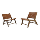 Deux fauteuils marocain en cuir