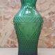 Old Green Molded Glass Vase Decor Vintage Tips