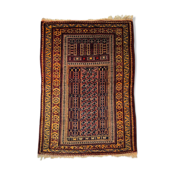 Vintage afghan belouch  rug ,feiner handgeknüpfter orientteppich afghan belutsch teppich, 140 x 86cm