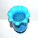 Ancient vase in turquoise blue opaline 18.5cm