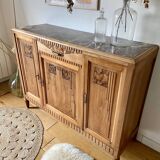 Art Deco sideboard in solid walnut