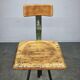 1940s Czechoslovak Industrial Height Adjustable Swivel Workshop Chair