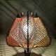 Vintage wooden bedside table lamp 1960