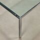 Vintage DePadova coffee table, designed by Ross Littell, glass, 1960s.