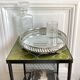 Openwork metal round mirror top