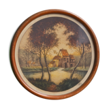 Circular table signed Flore