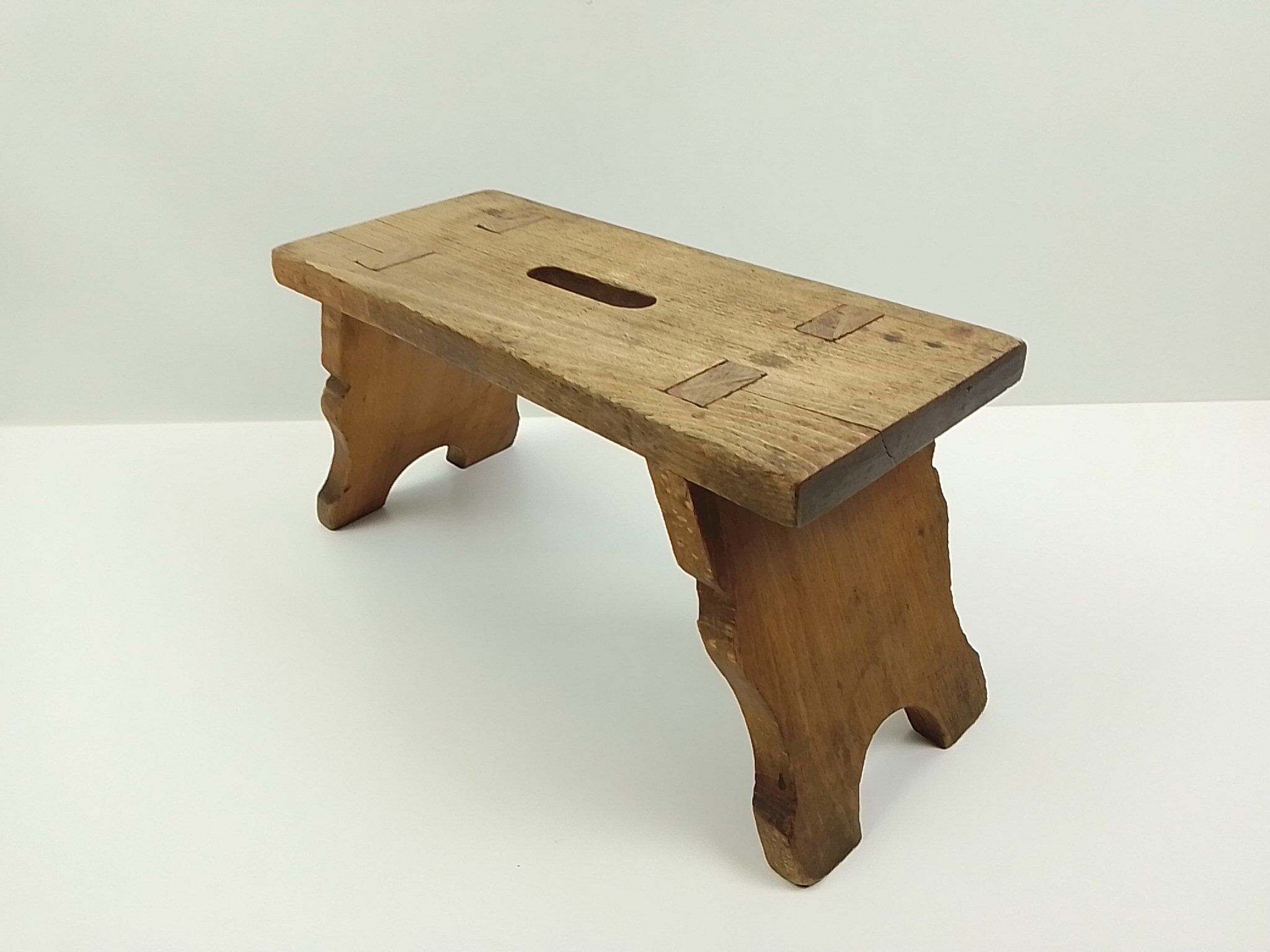 Rectangular wooden step