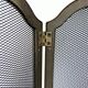 Antique brass fire screen 75x38cm fireplace protection screen