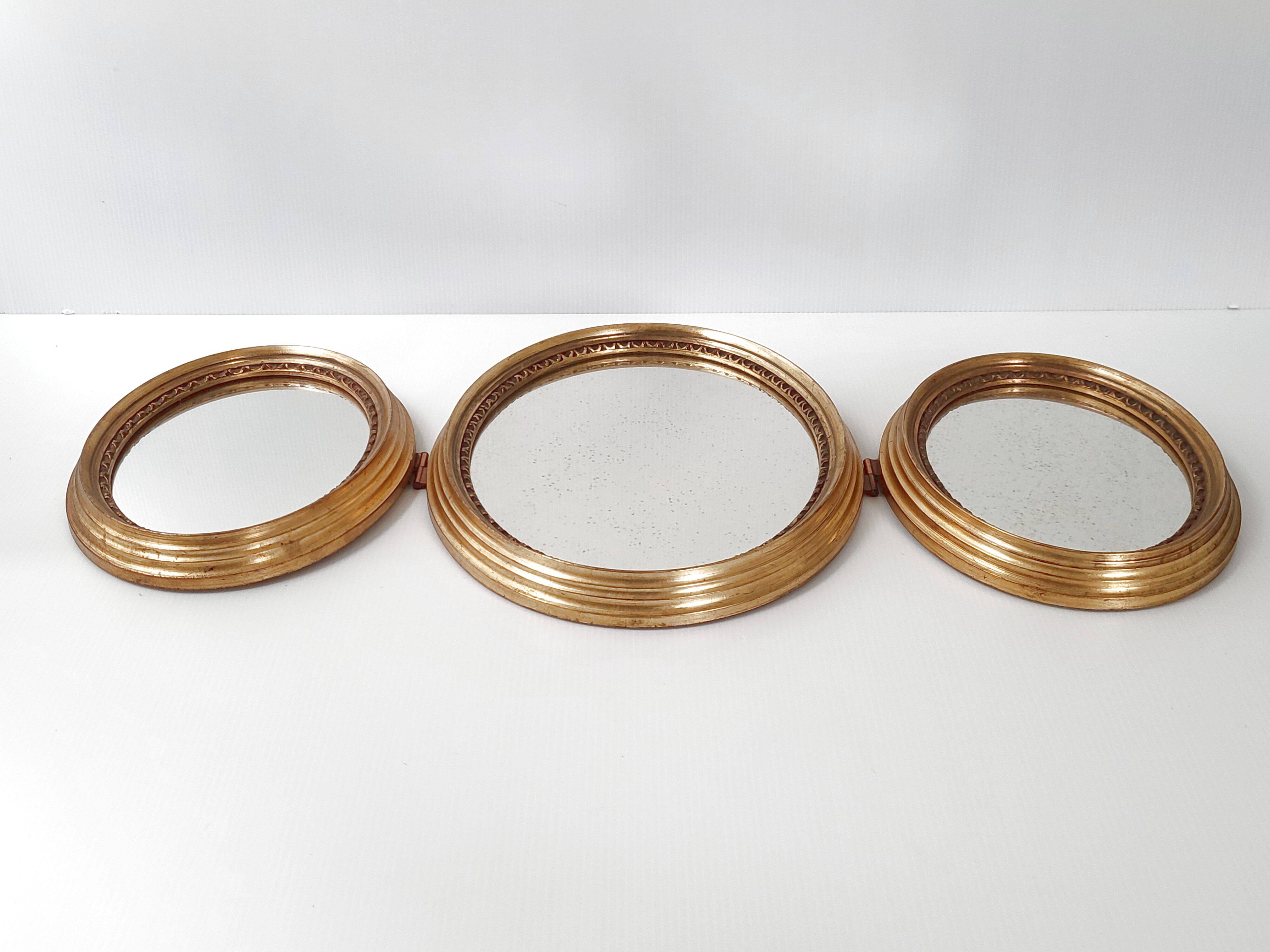 Vintage triptych mirror