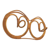 Wall-mounted reed and wicker coat rack by franco albini and franca helg for vittorio bonacina 1958