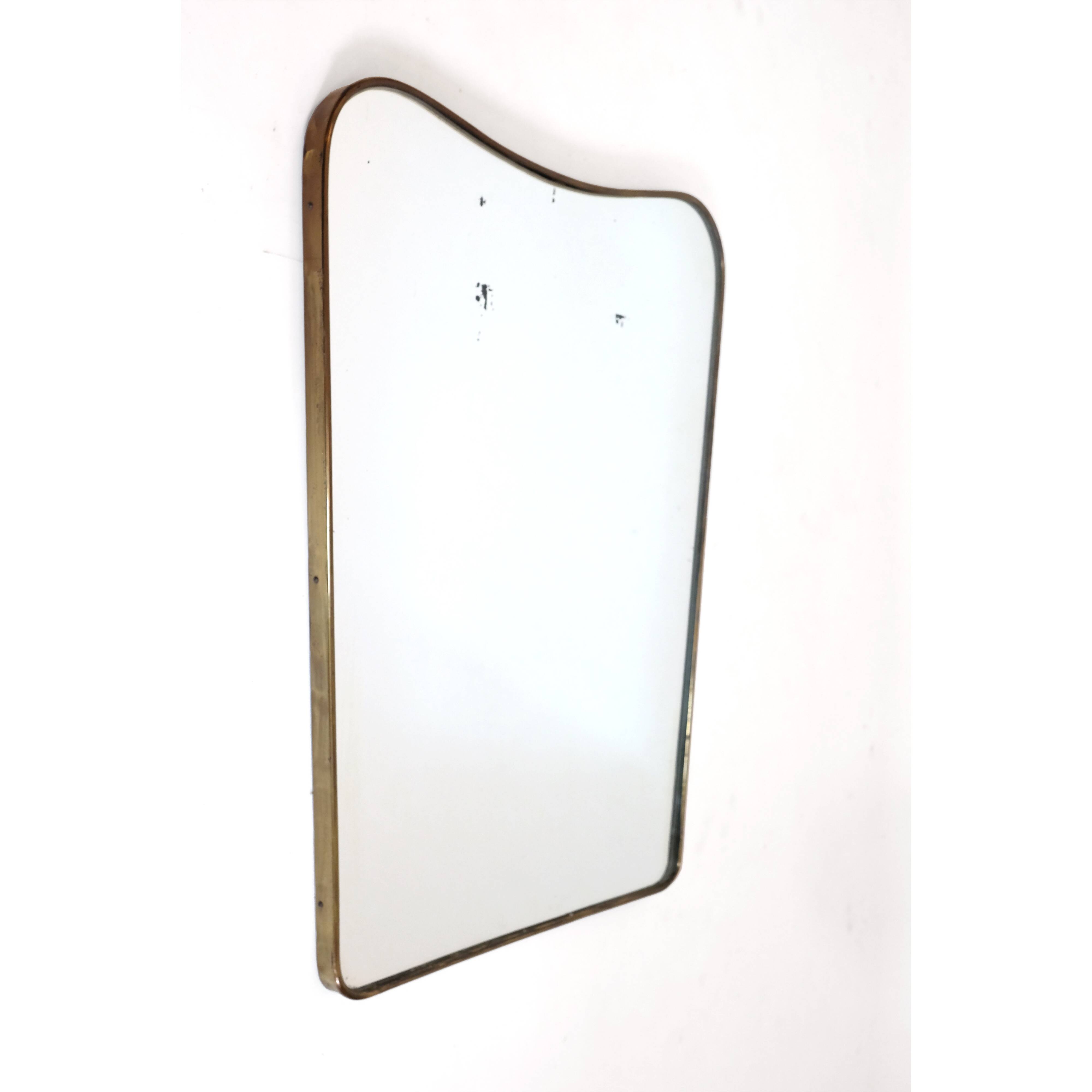 Large Italian mirror from the 50s, 71x57 cm.
