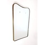 Large Italian mirror from the 50s, 71x57 cm.