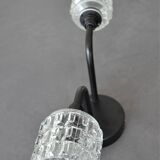 Double cut glass wall light