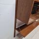Teak shelving system with glass cabinet, marked made in Denmark, 1960.