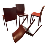 Set of 4 Italian design chairs