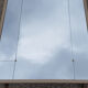 Original Large Mirror has 7 interior mirrors - gray painted wood frame