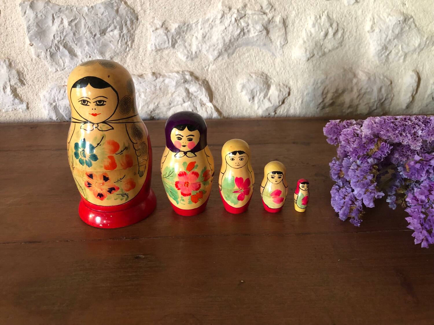 Antique Russian nesting dolls