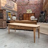 Oak farmhouse table from the early 20th century.