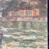 Jacques Bardet: oil painting on panel circa 1940