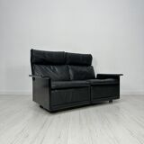 ‘70s/‘80s Vintage 620 Leather 2-Seater Sofa by Dieter Rams for Vitsoe