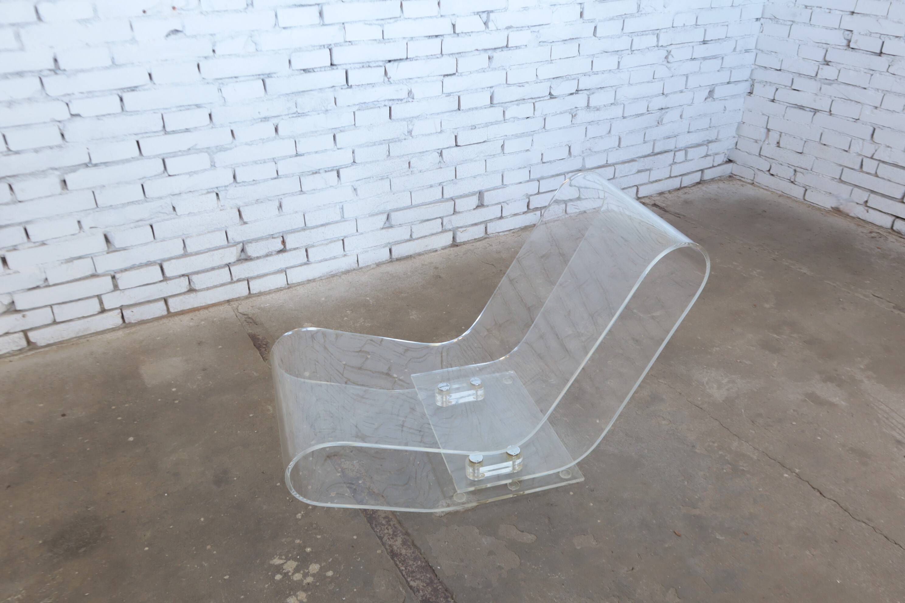 LCP plexyglass lounge chair Kartell 2000s