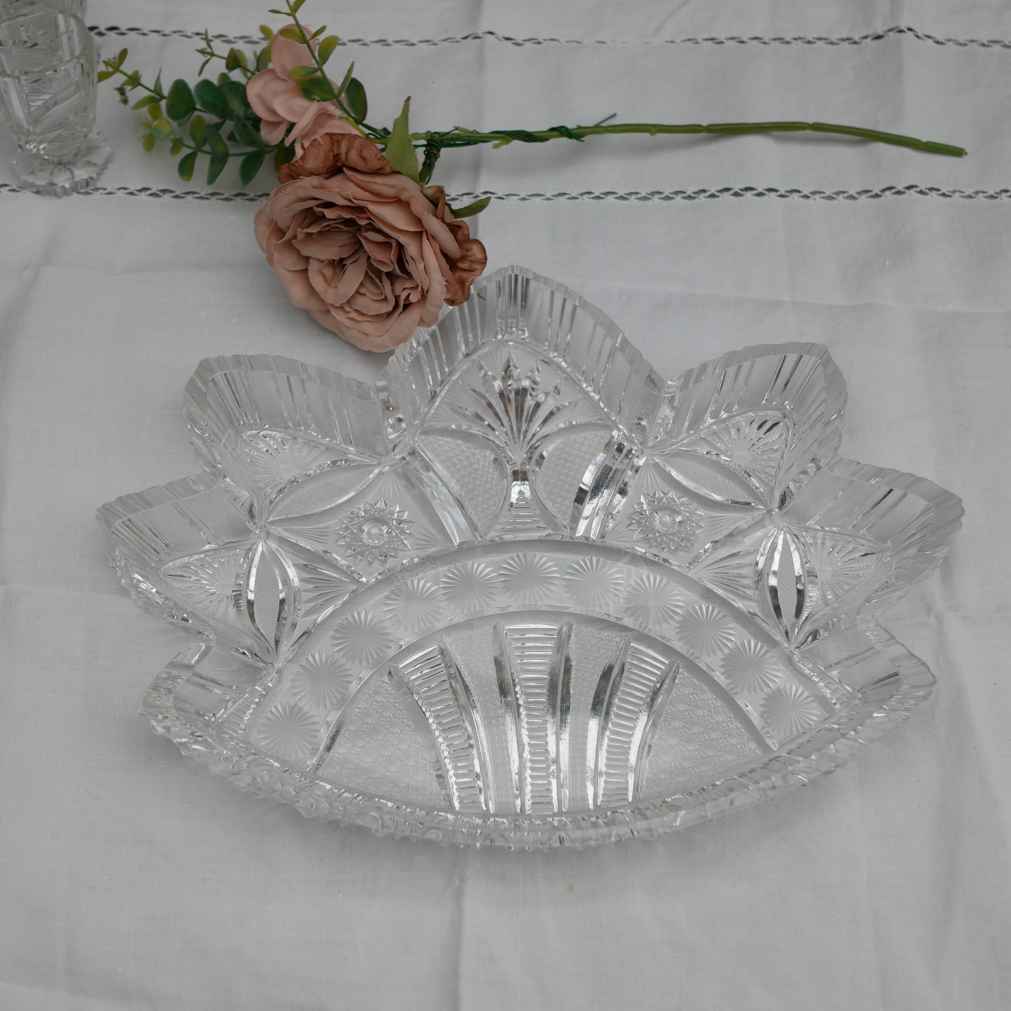 Bavarian liqueur decanter, six glasses and tray