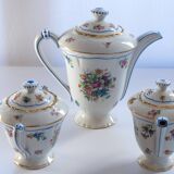 Coffee maker, creamer and sugar maker Limoges Pallas c. 1930