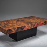 Vintage copper coffee table from Bernhard Rohne, 1970s