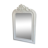 Late 19th century mirror with decorated pediment