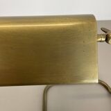 Cubic Modernist Brass Metal Table Light by Florian Schulz, Germany, 1970s