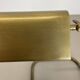 Cubic Modernist Brass Metal Table Light by Florian Schulz, Germany, 1970s