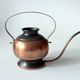 Copper and brass watering can, vintage from the 1960s, the can does NOT loose water