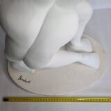 Original sculpture The Embrace signed Françoise Abraham patinated plaster 46 cm