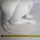 Sculpture originale L'étreinte signée Françoise Abraham plâtre patiné 46 cm