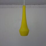 Yellow Teardrop Glass Ceiling Lamp from Holmegaard, Denmark, 1960s