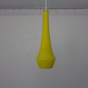 Yellow Teardrop Glass Ceiling Lamp from Holmegaard, Denmark, 1960s