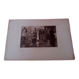 Antique print after Enrique Melida XIXth