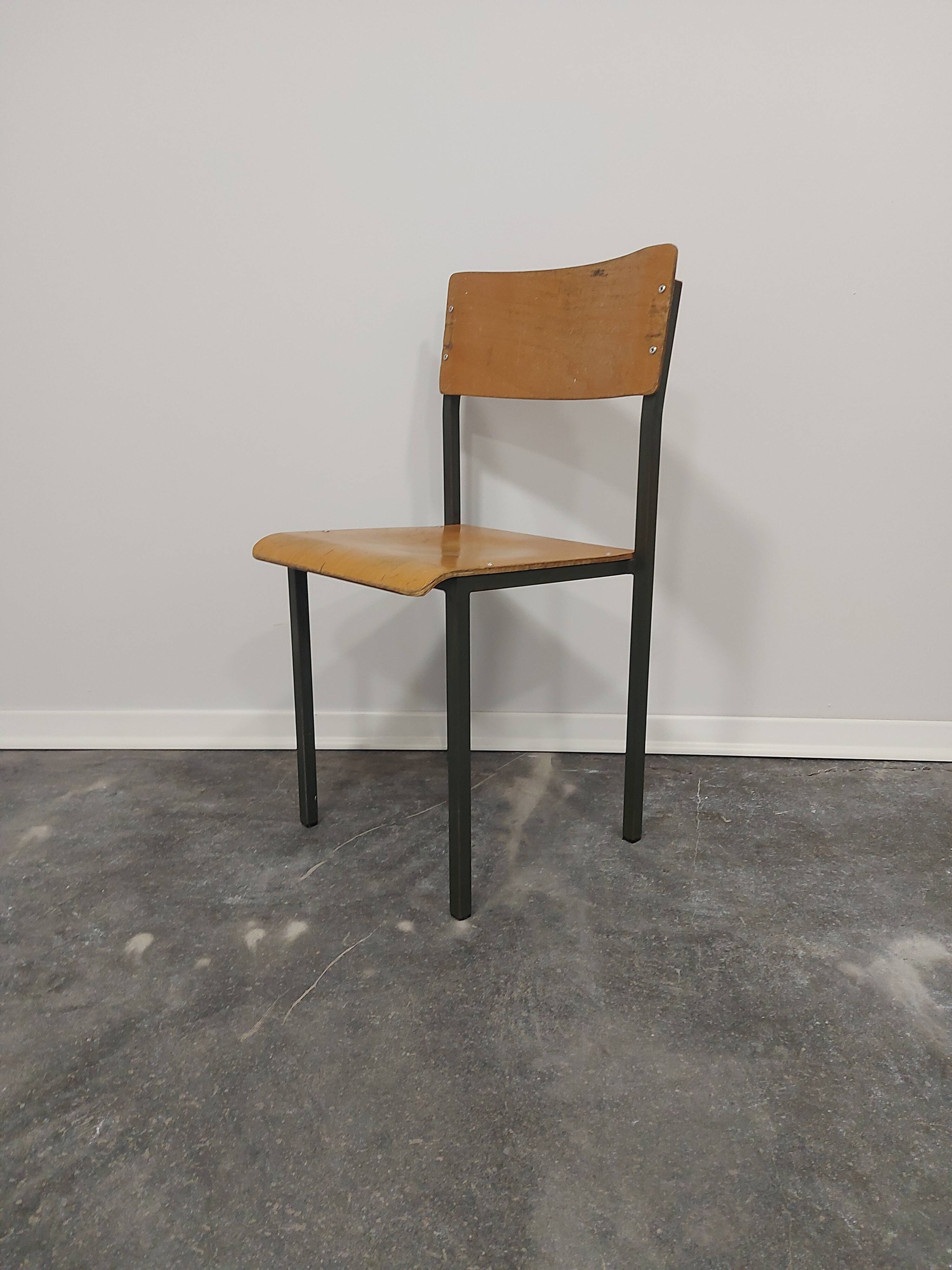 Chair, 1970s, Metal Green Frame