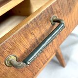 Double desk with covered handles, France 1950