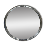 Art Deco silver contour mirror tray