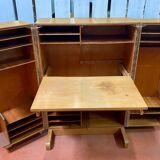 Bureau malle en chêne