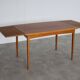 Table à manger extensible en chêne, années 60